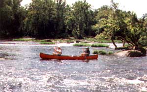 Canoeing on the upper James