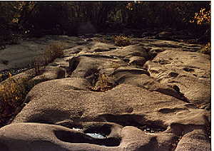 Granite potholes at the Fall Line